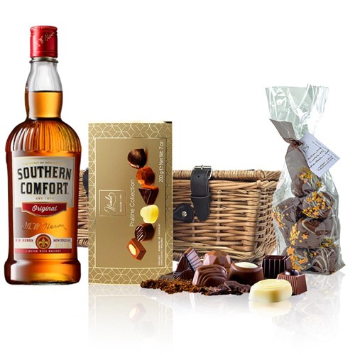 Southern Comfort And Chocolates Hamper
